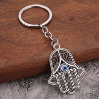Porte-clés pendentif vintage hibou aux yeux bleus en alliage de zinc écologique, best-seller transfrontalier, cadeau d'affaires, design moderne