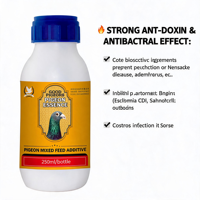 GOOD PIGEONS Potente Suplemento Líquido Diario para Palomas de Competición, Antibacteriano, Antiviral, Protección de la Salud Intestinal, 250ml, Aumenta la Vitalidad