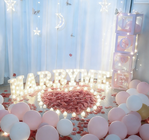 Letreros LED, Accesorios de Decoración para Bodas, Luces, Letras LED Gigantes Iluminadas de 2, 3, 4, 5 y 6 Pies, Letras de Marquesina con la Frase 'Cásate Conmigo' - Product Image 2