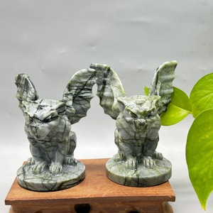 Vente <span class=keywords><strong>en</strong></span> gros de sculptures uniques <span class=keywords><strong>en</strong></span> cristal, grand gargoyle <span class=keywords><strong>en</strong></span> jade vert de 10 cm, gargoyle <span class=keywords><strong>en</strong></span> jade pour cadeau et décoration d'Halloween - Product Image 4