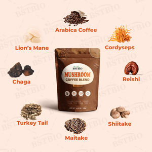 BSTBIO özel etiket ambalaj 6 in 1 7 in 1 organik mantar özü tozu mantar kahve - Product Image 3