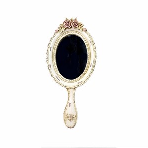 <strong>Vintage</strong> Rose <strong>Art</strong> Decorative Resin Hand <strong>Mirror</strong> - Product Image 1
