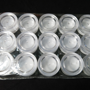 Buona qualità pietra di <span class=keywords><strong>cristallo</strong></span> di plastica portagioie con 6cm forma rotonda custodia <span class=keywords><strong>in</strong></span> plastica per le unghie - Product Image 5