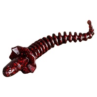 Leurre flottant TPE à queue aiguille et jupe, infusé de paillettes, pour la pêche au bar, au poisson mandarin, en montage Ned Rig, Texas Rig, Drop Shot Rig en eau douce