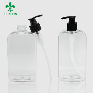 100ml 400ml 500ml 1000ml 빈 로션 PET 사각 플라스틱 샴푸 샤워젤 용기 - Product Image 1