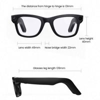 Nouvelles lunettes intelligentes ERON E03 Meta avec caméra HD, transfert Wi-Fi, contrôle gestuel, ChatGPT, pour hommes et femmes, casque intelligent portable pour l'extérieur