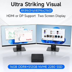 มินิพีซี Intel N100 คอมพิวเตอร์ตั้งโต๊ะ 3.4GHz รองรับจอแสดงผลคู่ 4K DP แรม 16GB DDR4  SSD 512GB สำหรับงานออฟฟิศและเล่นเกมเบาๆ - Product Image 4