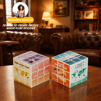 Vente en gros de cubes magiques personnalisés avec logo 3x3, boîte de puzzle de voyage, coffret cadeau créatif pour adultes, articles promotionnels pour les entreprises pharmaceutiques