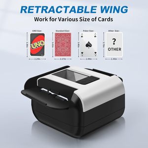 Barajador de Cartas Eléctrico <span class=keywords><strong>Recargable</strong></span> Silencioso de 2 Mazos, 2000 mAh, Barajado Rápido, Automático, Ecológico, Portátil, Moderno, para Casino y Hogar - Product Image 2