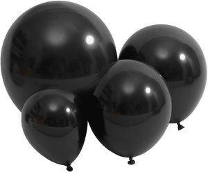 12 pollici 2.8 grammi 100 pezzi Per confezione decorazioni Per feste Per bambini con palloncini neri di colore metallizzato opaco Standard di alta qualità - Product Image 1