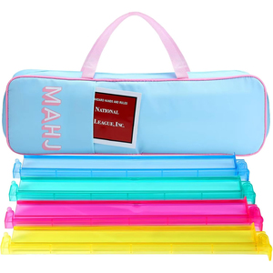 Modern <b>Plush</b> Mahjong Storage Bag Portable Travel Multi-functional Toiletries Cosmetic <b>Large</b> Capacity Unisex Handbag - Product Image 1