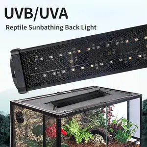 Lâmpada UV LED de espectro completo para répteis UVA + UVB, lâmpada para terrário de tartaruga, lagarto e cobra, fonte de cálcio para viveiro de répteis, 10.0/20.0