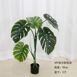 Vente en gros Décoration artificielle <span class=keywords><strong>Plante</strong></span> de Chine Deliciosa <span class=keywords><strong>Variegata</strong></span> Real Touch Feuille panachée Faux décor <span class=keywords><strong>Monstera</strong></span> Arbre - Product Image 3