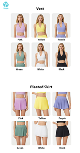 Fitele สปอร์ตบราคอโปโลสำหรับผู้หญิงออกแบบได้ตามต้องการเสื้อชั้นในคอวีกลวงสำหรับวิ่งโยคะฟิตเนสเทนนิส OEM พร้อมโลโก้ด้านหน้า - Product Image 5