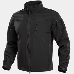 Veste tactique d'extérieur pour homme, col montant, alpinisme, avec doublure polaire, trois-en-un, coupe-vent - Product Image 2