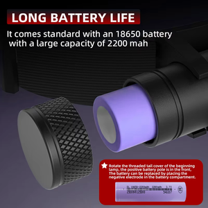 20W 2*SST25 פנס ראש 2400LM פנס LED חדש נטען פנסי אלומיניום לחיפוש, הצלה, ציד, מערות ודייג לילי - Product Image 4