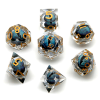 Fabricant en gros de dés DND, dés polyédriques en résine Dragons Rolling Eyes, dés à bords pointus pour DND RPG, jeu de société