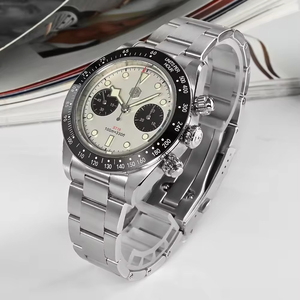 Wholesale Custom logo Vintage 10ATM Sapphire ST1901 <strong>Chronograph</strong> 316L Stainless Steel Mechanical <strong>Automatic</strong> Watch Men for Sale - Product Image 5