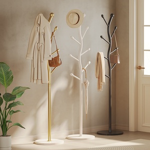 Perchero Moderno de Pie <span class=keywords><strong>para</strong></span> Vestidos, Colgador de <span class=keywords><strong>Ropa</strong></span> Metálico Independiente con Base de Piedra de Cuarzo, Organizador de <span class=keywords><strong>Ropa</strong></span> - Product Image 1