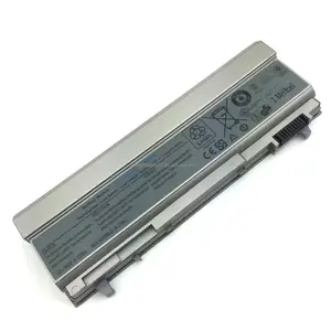 11.1V 6600mAh चांदी के लिए लैपटॉप बैटरी Dell अक्षांश E6400 E6410 E6500 E6510