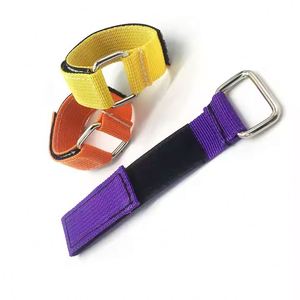 YUSEN Adjustable <b>Adhesive</b> Nylon <b>Hook</b> and Loop Strap Flexible Elastic <b>Hook</b> Loop Band With Buckle - Product Image 1