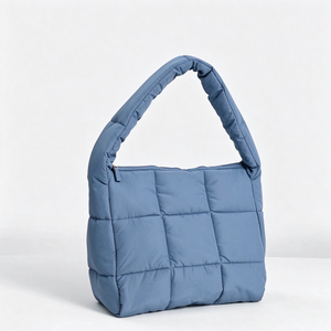 Bolso Tote Acolchado Impermeable Personalizado al por Mayor, Bolso de Hombro de Mujer con Diseño de Diamantes y Mini Bolsa - Product Image 6