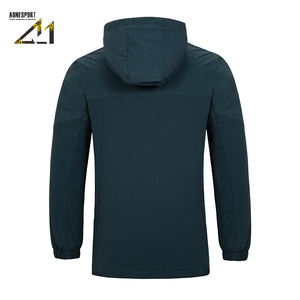 Chaqueta Impermeable con Capucha y Cuello Alto para Hombre, Marca Aonesport, Corte Regular, Nailon y Poliéster, Estilo Urbano - Product Image 2