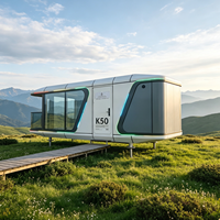 Maisonnette écologique moderne de luxe, hôtel-resort, pod de glamping, espace de couchage extérieur préfabriqué