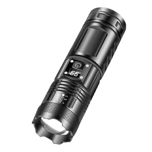 Rechargeable <b>Led</b> <b>Flashlight</b> With Type C Charging Outdoor Tactical Zoomable Dimmable Aluminum Alloy Body - Product Image 2