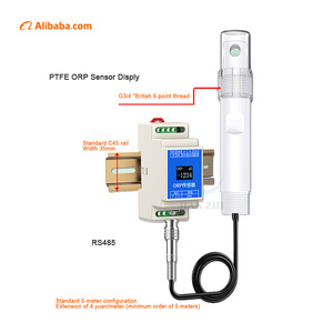เซ็นเซอร์วัดค่า ORP แบบ RS485 สำหรับอุตสาหกรรม รองรับ Modbus RTU  วัดคุณภาพน้ำ 4-20mA สำหรับกรด-ด่างเข้มข้น และการเพาะเลี้ยงสัตว์น้ำในทะเล - Product Image 3