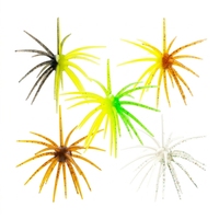 WildTrek 9g/11cm 20mm Leurre souple en caoutchouc en forme d'ormeau flottant, 21 couleurs, avec tentacules scintillants, pour la pêche au bar, en boîte, vente en gros