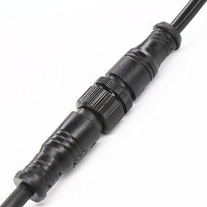 M12 <b>Waterproof</b> Connector 2-5 Pin Male Female Industrial <b>Cable</b> Plug In PVC Shell - Product Image 4