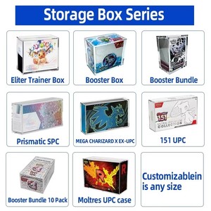 Boîte de protection en acrylique Color Edge ETB pour cartes Pokémon <span class=keywords><strong>Elite</strong></span> Trainer Box avec couvercle magnétique robuste, boîte TCG - Product Image 6