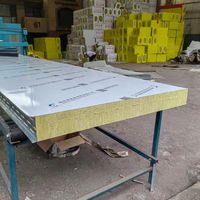 Carrelage simulé laine de roche panneau sandwich mur 80mm laine de roche Muur panneau sandwich laine de roche isolation métal structurel