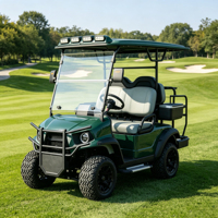 Voiturette de golf électrique Rainbow 72V Lithium 7.5kw 4 places, peinture personnalisée, boîte de rangement supplémentaire, certifiée DOT pour les États-Unis