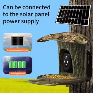 Offres Spéciales batterie d'énergie solaire Ai caméra intelligente de mangeoire d'<span class=keywords><strong>oiseaux</strong></span> caméra de batterie de reconnaissance d'oiseau à distance sans fil HD caméras solaires - Product Image 4