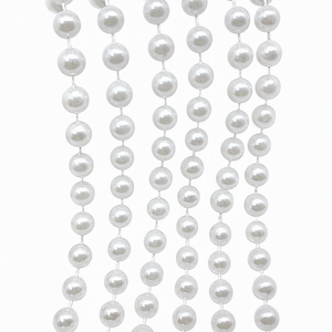 10M Rangkaian Mutiara Plastik untuk Latar Belakang Pernikahan, Hiasan Gantung Pohon Warna Krem Putih, Ornamen Dinding Pesta, Perlengkapan DIY Rumah, Mewah - Product Image 1