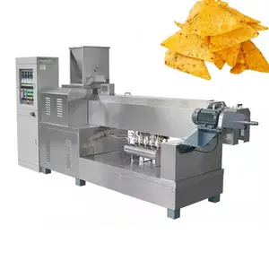 高品质全自动玉米饼切片机200-220公斤/小时油炸机油炸切片机