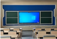 Panel LED Interactivo de 86 Pulgadas con Android, Pizarra Electrónica Táctil para Conferencias, Pizarra Electrónica con Pizarras Plegables, Cámara y Micrófono