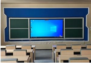 Tableau blanc interactif LED Android PC 86 pouces, panneau électronique de conférence tactile, tableau blanc avec tableaux blancs pliables, caméra, micro - Product Image 5