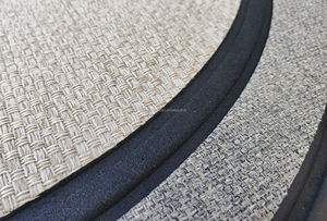 18x30" 24 by 36 Inch 30x47 in Semi Circle Half Round Sublimation Blank Polyester Gray <b>Rubber</b> <b>Mats</b> - Product Image 4