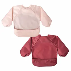 防烂婴儿围兜，2包长袖围兜套装，幼儿防水围兜