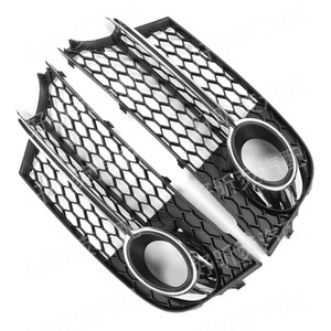 Audi Tt Tts 2011 2014 Front Bumper Grille Fog Light Covers <b>Plastic</b> <b>Mesh</b> Trim For Audi Ra Models - Product Image 1