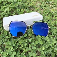 2024 dames femmes lunettes de soleil lentille photochromique bleu Anti-reflet or noir diamant Bling Bling grande taille Transparent/blanc