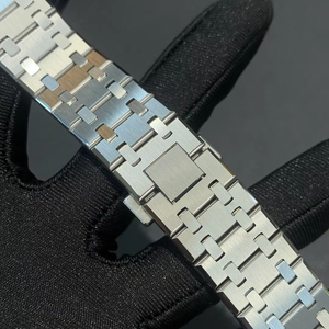 Correa de reloj CNC personalizada de lujo RLX/PP-Pulsera de acero inoxidable CNC de alta calidad con incrustaciones de diamantes, 15703/15710 - Product Image 3