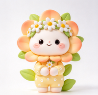 Figurine de collection personnalisée OEM en PVC et ABS, personnage mignon Daisy, jouet d'art design sur mesure en vinyle, fabriqué en usine