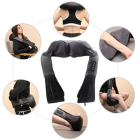 Knet- und Klopfmassagegerät zur Schmerzlinderung Shiatsu Schulter-Nacken-Vibrationsmassagegerät mit Kabelloser Fernbedienung