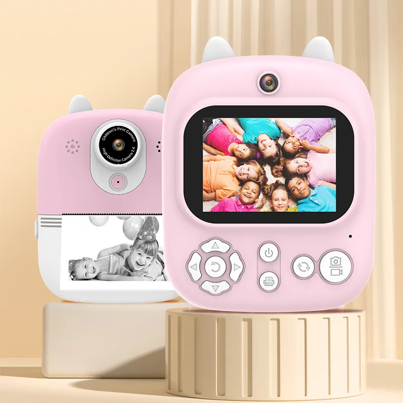 Mini Kindercamera 'S 2.4 "Ips Hd-Scherm Draagbaar Snel Direct Afdrukken Camara Instantanea Infantil Printer Foto Kindercamera