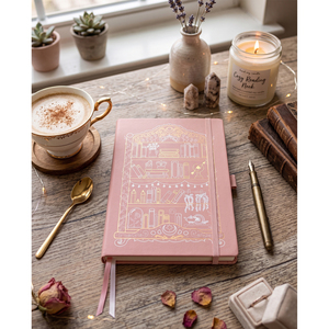 LABON Diario de Lectura Personalizado Rosa, Registro de Reseñas, Regalo para Amantes de los Libros, Cuaderno de Notas con Clasificación, Tapa Dura - Product Image 5
