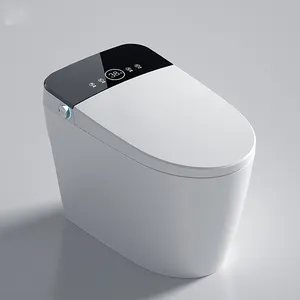 現代の衛生陶器自動サイフォニック自動オープンインテリジェントクローズスツール電子ビデバスルームスマートトイレタンク付き
